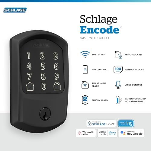 Schlage Deadbolt Lock Smart Home Integration Security