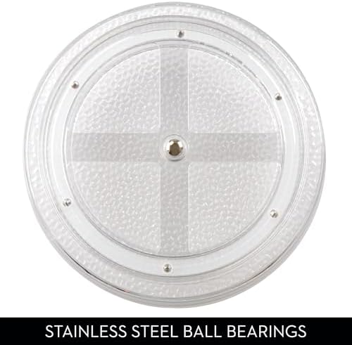 iDesign The Rain Collection Clear Plastic Lazy Susan Organizer