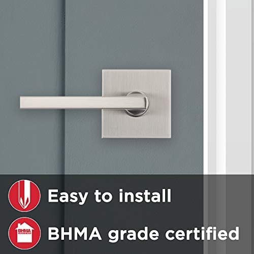Kwikset Satin Nickel Halifax Door Handle Lever