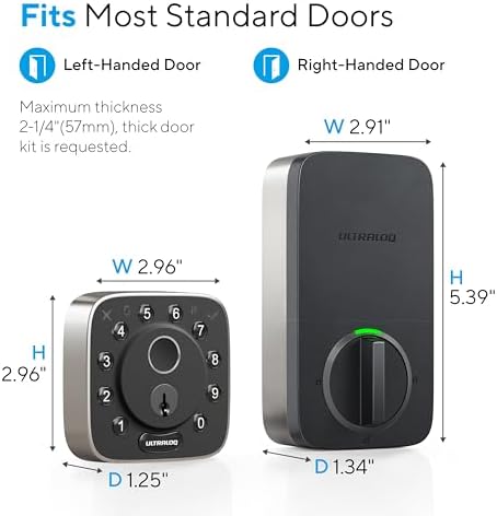 ULTRALOQ Fingerprint Smart Deadbolt for Apple Home Beyond