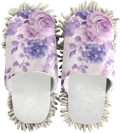 Burbuja Purple Roses Mop Slippers