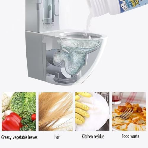Fast-acting drain cleaner 2pcs