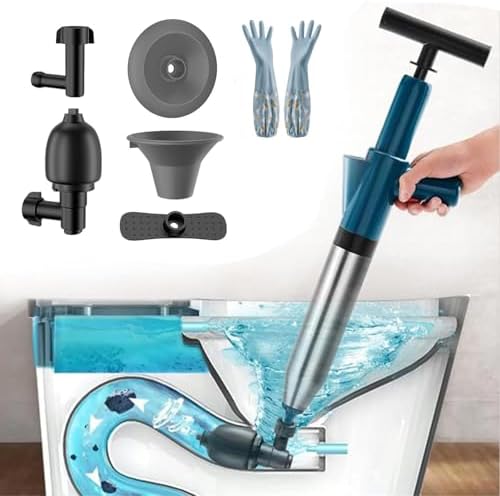 Efficient Pneumatic Toilet Plunger for Clogs