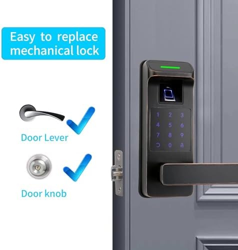 Harfo Smart Door Lock - 5-in-1 with Alexa Google Assistant