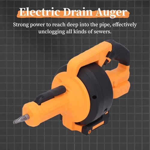 Easily Clear Drains with this Compact Electric Snake Auger