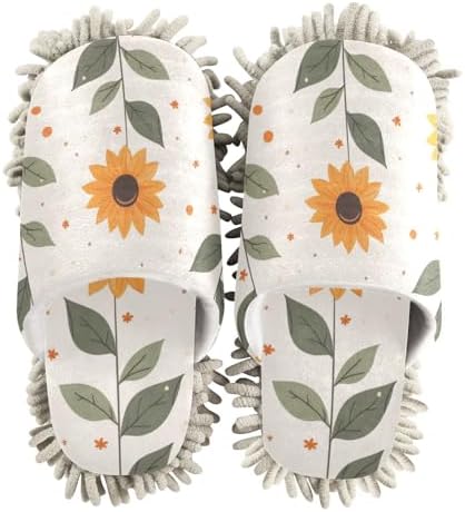 Sunflower Washable Mop Slipper