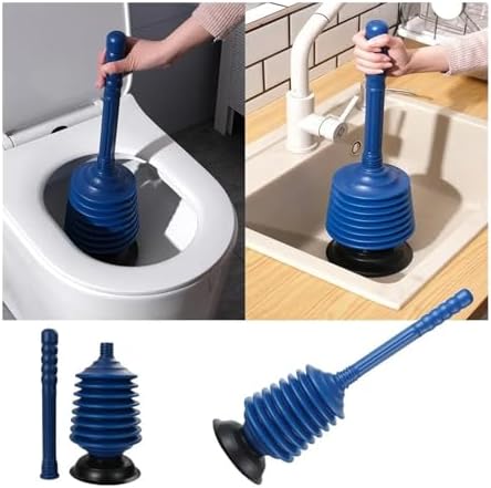 Portable Sink Toilet Plunger Floor Drain Reusable Unclogging Tool