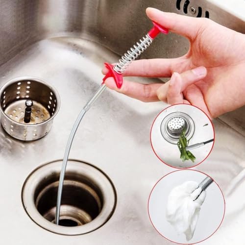 Flexible Claw Grabber - Drain Clog Remover for Bathroom and Kitchen 24 Inch