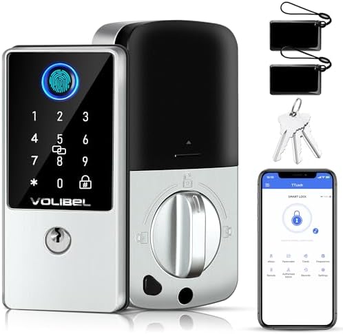 VOLIBeL Smart Door Lock 7-in-1 Keyless Entry with Voice Control