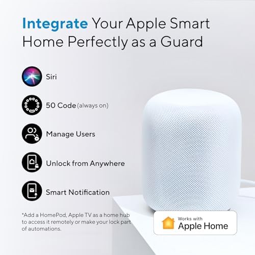 ULTRALOQ Fingerprint Smart Deadbolt for Apple Home Beyond