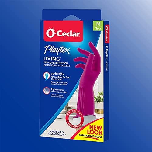 DRIP-CATCH ODOR-RESISTANT NON-SLIP REusable Gloves for Cleaning More