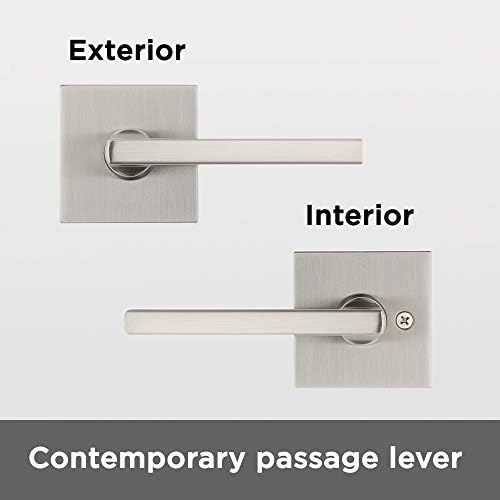 Kwikset Satin Nickel Halifax Door Handle Lever