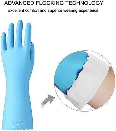 Bamllum Latex-Free Kitchen Gloves - Soft Waterproof and Durable