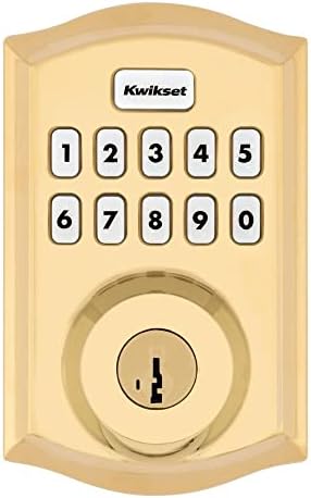 Secure KeyLess Entry - Smart Lock with Polished Brass Design