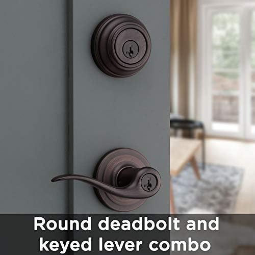 Kwikset 991-9013 Entry Lever and Single Cylinder Deadbolt Combo Pack