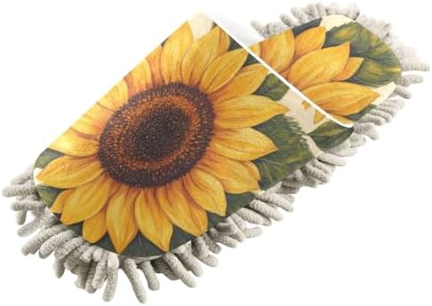 FLildon Microfiber Sunflower Mop Slipper Delve into house cleaning effortlessly