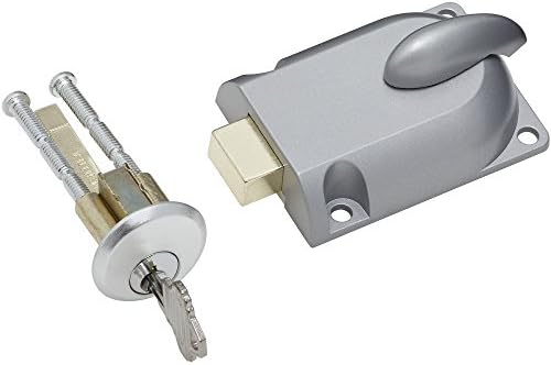 National Hardware Deadbolt Lock w Chrome Finish