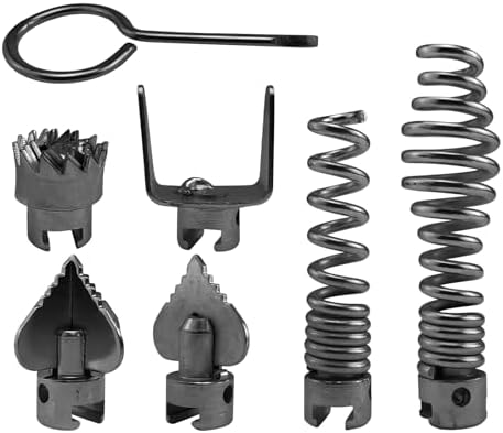 7Pcs Drain Cleaner Cutter Head Set for 16mm Pipe