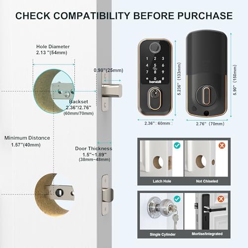 Hornbill Keypad Wi-Fi Door Lock with Alexa Google Home