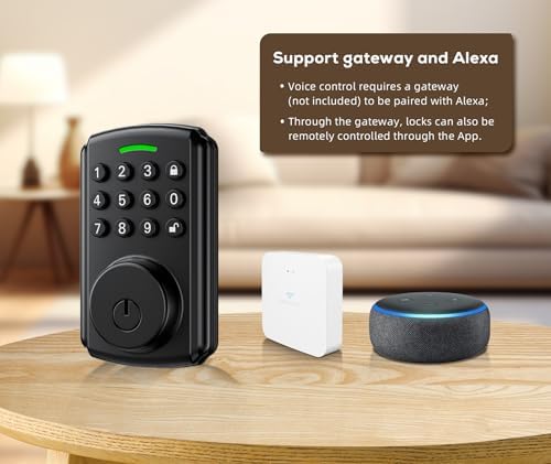 Chautday Smart Keyless Door Waterproof Alexa