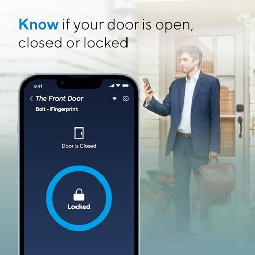 Ultraloq Bolt Smart Lock with Built-in WiFi Biometrics and AlexaGoogle Voice Control