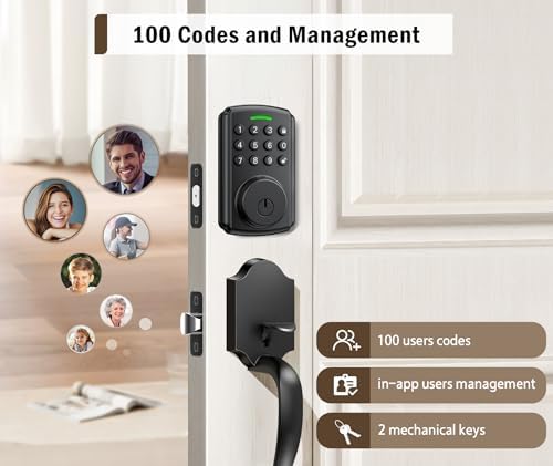 Chautday Smart Keyless Door Waterproof Alexa