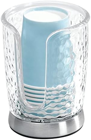 mDesign PlasticSteel Small Disposable Cup Dispenser