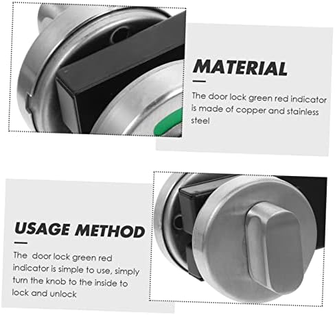 UOnlytech Red and Green Indicator Lock for Bathroom Door