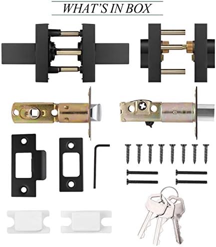 5-Piece Door Lock Set Reversible Passage Lever for Home Use
