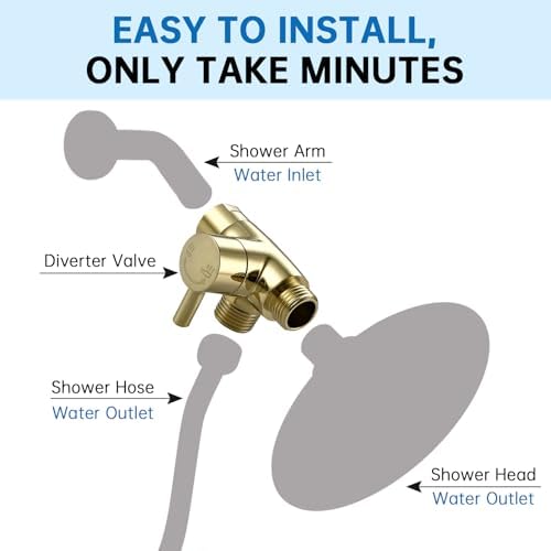 G-Promise Solid Metal Shower Arm Diverter