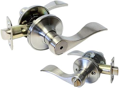 eBuilderDirect Satellite Nickel Door Lever Handle