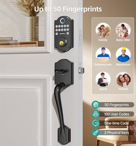 Smart WiFi Door Lock Set with Alexa Voice Control
