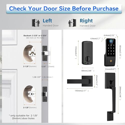 Smart Front Door Lock with 5 MethodsYOSIMIKA