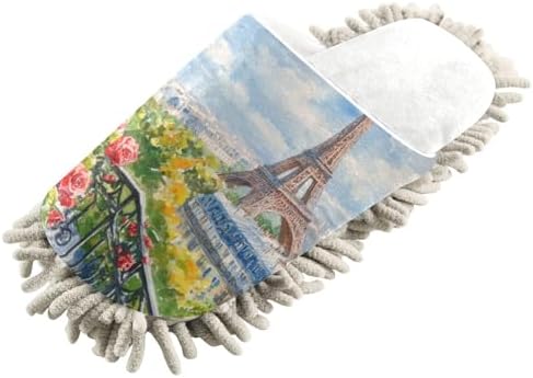 Burbuja Eiffel Tower Mop Slippers - Perfect for Easy Cleaning