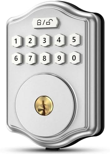 52HZ Smart Keyless Door Lock with Voice Guidance