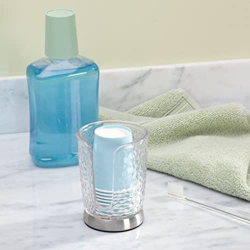 mDesign PlasticSteel Small Disposable Cup Dispenser
