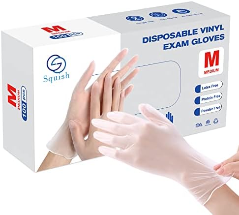 100-Pack Latex-Free Squish Cleaning Gloves Durable Ambidextrous