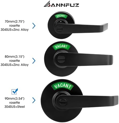 AnnefuZ Elite Vacant or In-Use Bathroom Lock 20