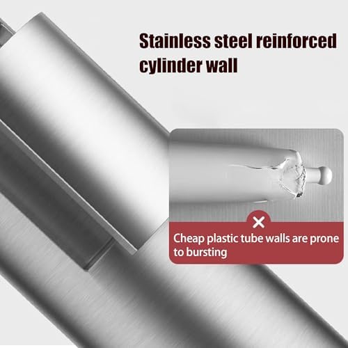 Stainless Steel Toilet Plunger Blaster with Real-Time Barometer