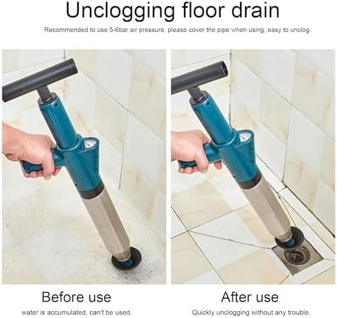 High-Pressure Stainless Steel Drain Blaster Green