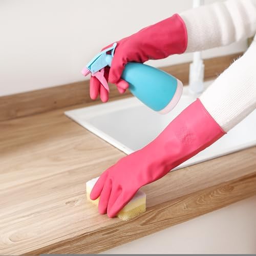 Bamllum Rubber Cleaning Gloves for Kitchen