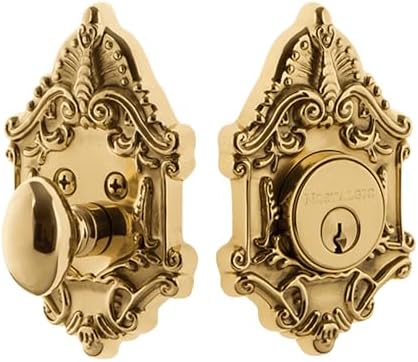 Nostalgic Victorian Plate Single Cylinder Deadbolt