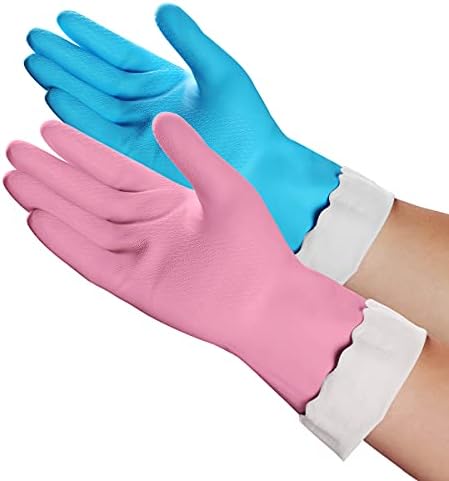 Ergonomic Waterproof Non-SlipiHSL Kitchen Gloves - Reusable Soft Cotton Multi-Use