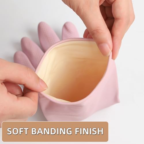 ZUIMER Dishwashing Gloves Reusable Kitchen Gloves 2 Pairs