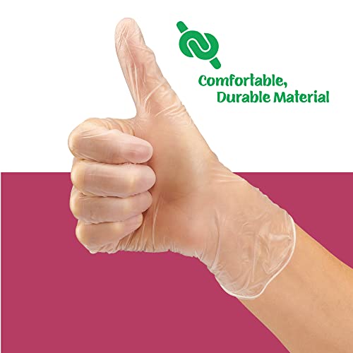 Care Plus Medium Size Disposable Vinyl Gloves