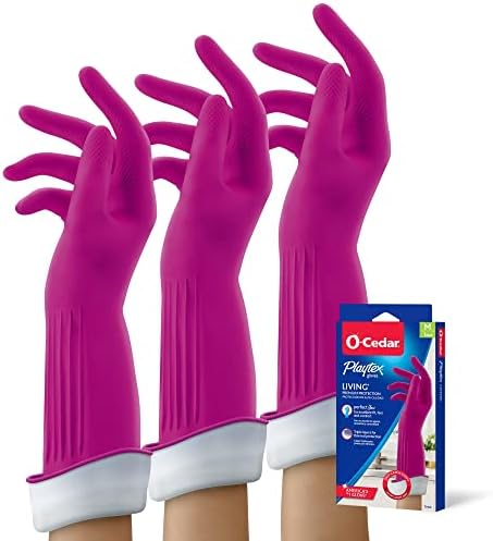 DRIP-CATCH ODOR-RESISTANT NON-SLIP REusable Gloves for Cleaning More