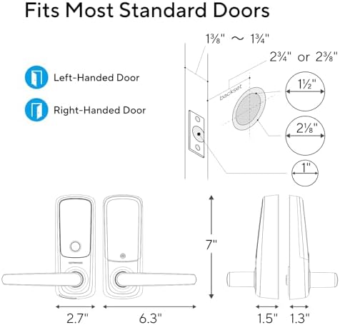 Smart Lock with Built-in Wi-Fi - Ultraloq Latch 5