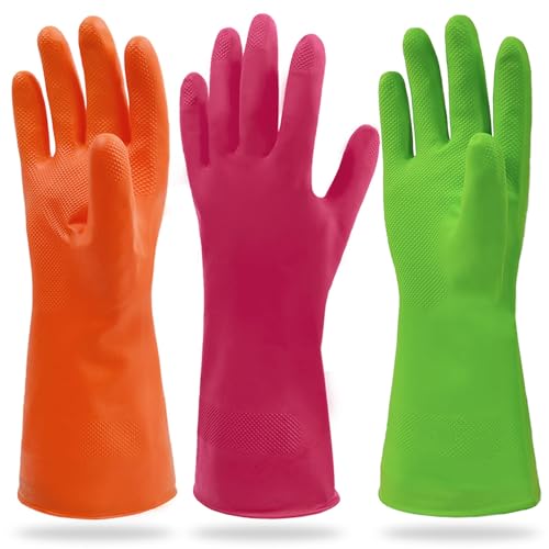Cleanbear Synthetic Rubber Gloves for Cleaning