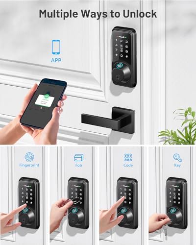 Zowill 7-in-1 Door Lock Set with Remote Access Security
