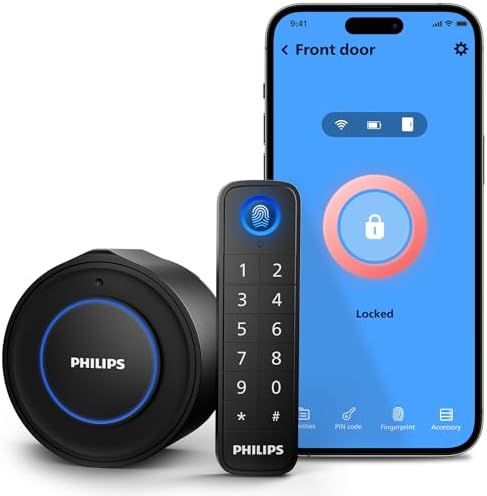 Smart Deadbolt Lock with Fingerprint Keypad Wi-Fi Remote Control